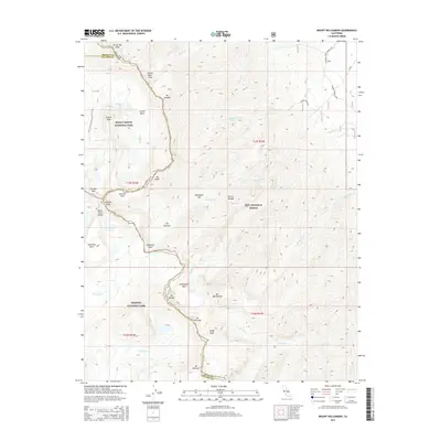 2015 Map of Mount Williamson, 2015 Print