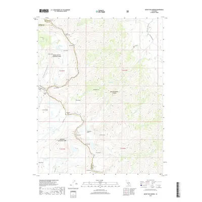 2018 Map of Mount Williamson, 2018 Print