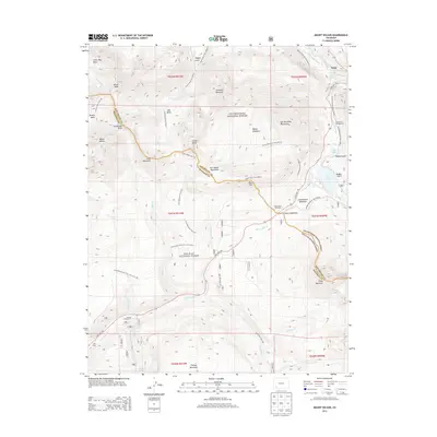 2013 Map of Mount Wilson, 2013 Print