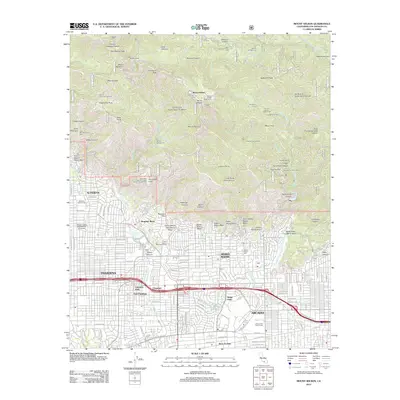 2012 Map of Mount Wilson, 2012 Print