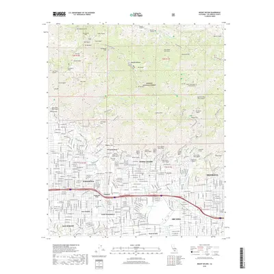 2018 Map of Mount Wilson, 2018 Print
