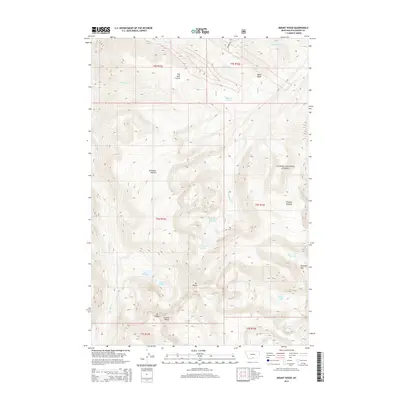 2014 Map of Mount Wood, 2014 Print