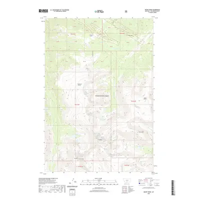 2020 Map of Mount Wood, 2020 Print