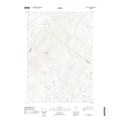 2018 Map of Mount Worcester, 2018 Print