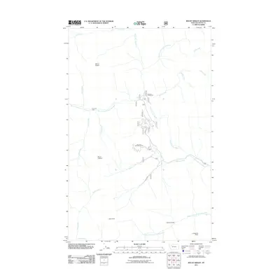 2011 Map of Mount Wright, 2011 Print