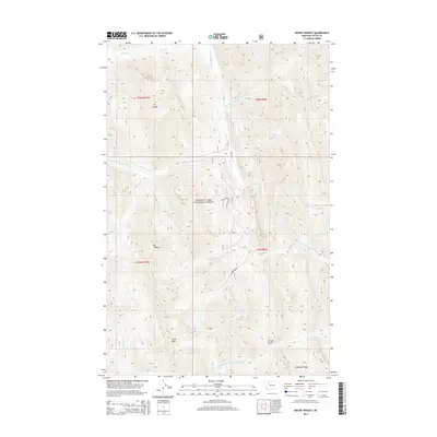 2014 Map of Mount Wright, 2014 Print