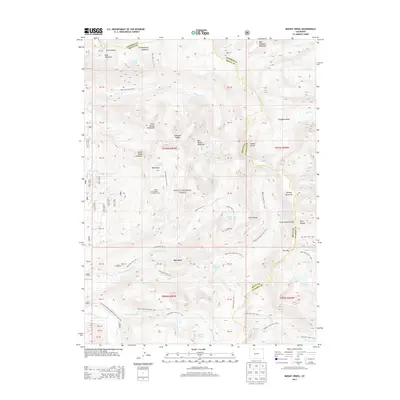2013 Map of Mount Zirkel, 2013 Print