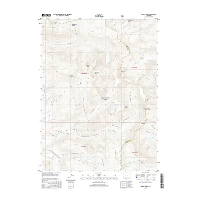2016 Map of Mount Zirkel, 2016 Print