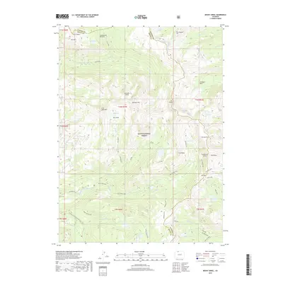 2019 Map of Mount Zirkel, 2019 Print