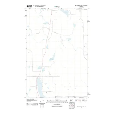 2010 Map of Mountain Ash Lake, 2010 Print