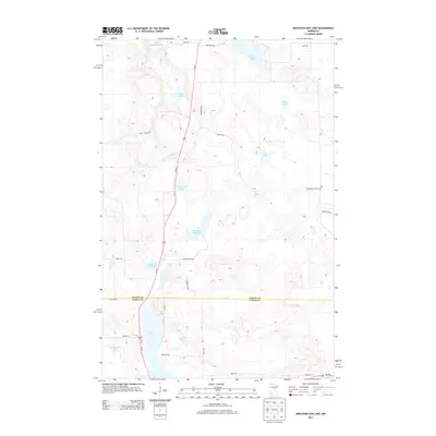2013 Map of Mountain Ash Lake, 2013 Print