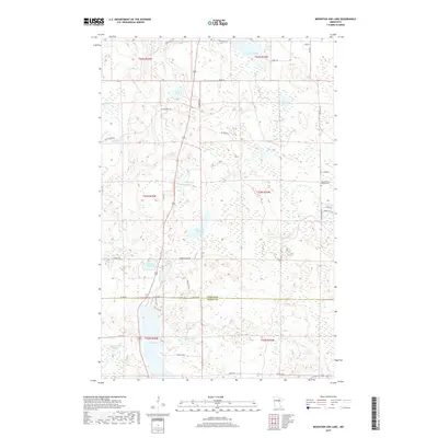 2019 Map of Mountain Ash Lake, 2019 Print