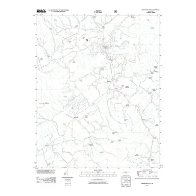 2011 Map of Mountain City, 2011 Print