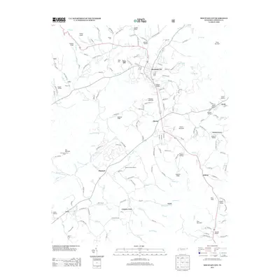 2013 Map of Mountain City, 2013 Print