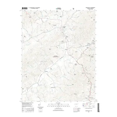 2016 Map of Mountain City, 2016 Print