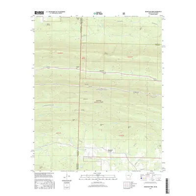 2017 Map of Mountain Fork, 2017 Print
