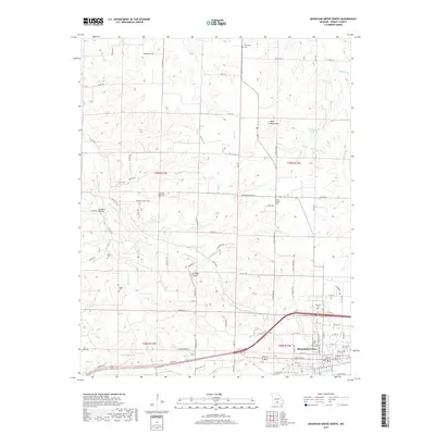 2017 Map of Mountain Grove North, 2017 Print
