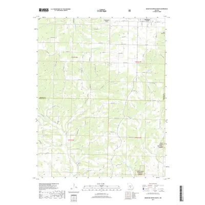 2017 Map of Mountain Grove South, 2017 Print