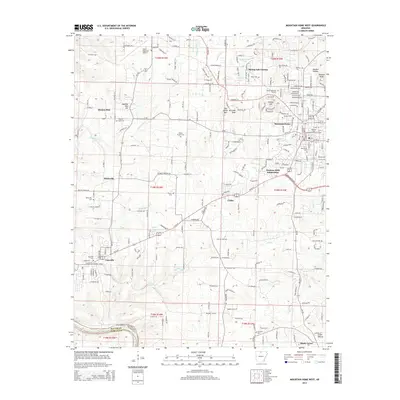 2014 Map of Mountain Home West, 2014 Print