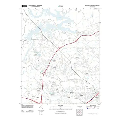 2010 Map of Mountain Island Lake, 2010 Print