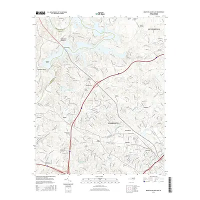 2016 Map of Mountain Island Lake, 2016 Print