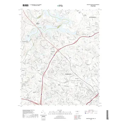 2019 Map of Mountain Island Lake, 2019 Print
