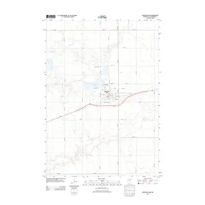 2013 Map of Mountain Lake, 2013 Print