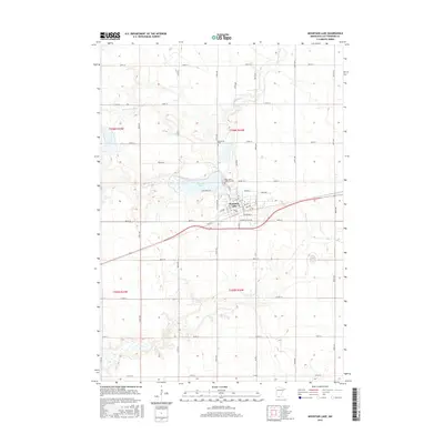 2016 Map of Mountain Lake, 2016 Print