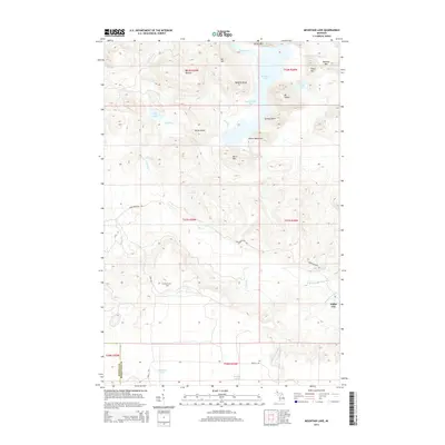 2014 Map of Mountain Lake, 2014 Print
