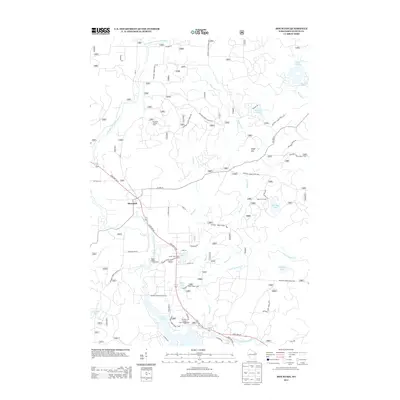 2013 Map of Mountain, 2013 Print
