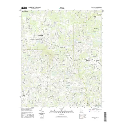 2017 Map of Mountain Park, 2017 Print