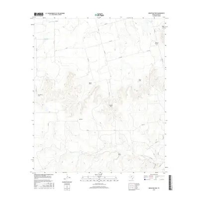 2016 Map of Mountain Pass, 2016 Print