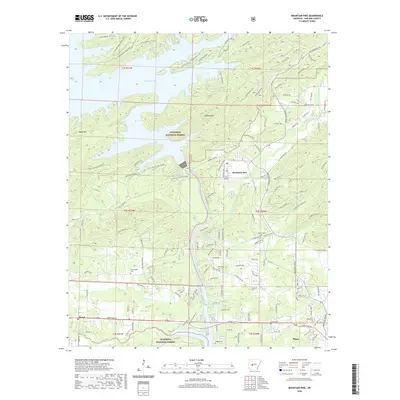 2020 Map of Mountain Pine, 2020 Print