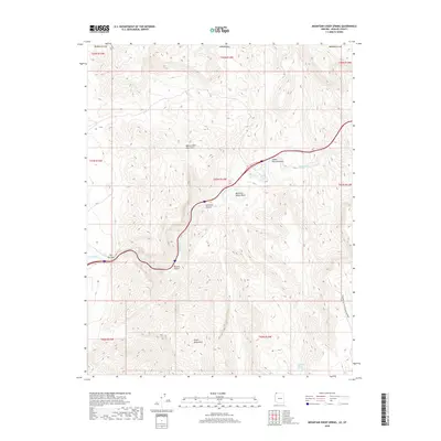 2018 Map of Mountain Sheep Spring, 2018 Print