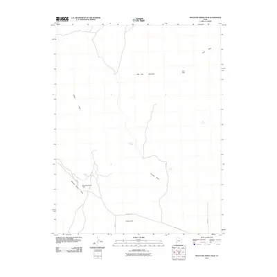 2010 Map of Mountain Spring Peak, 2010 Print