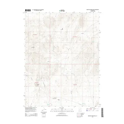 2014 Map of Mountain Spring Peak, 2014 Print