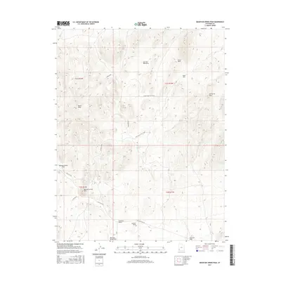 2017 Map of Mountain Spring Peak, 2017 Print