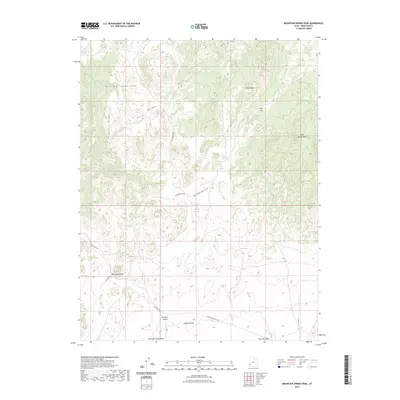 2023 Map of Mountain Spring Peak, 2023 Print
