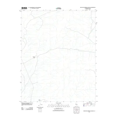 2012 Map of Mountain Springs Canyon, 2012 Print