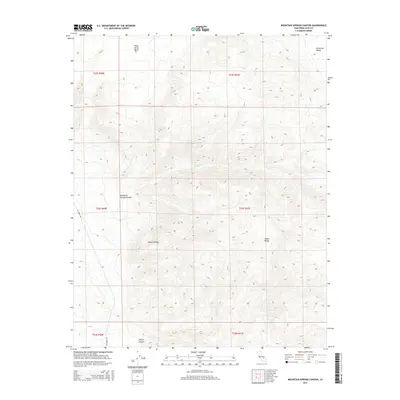 2015 Map of Mountain Springs Canyon, 2015 Print