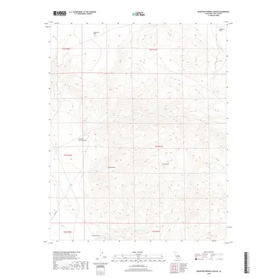2018 Map of Mountain Springs Canyon, 2018 Print