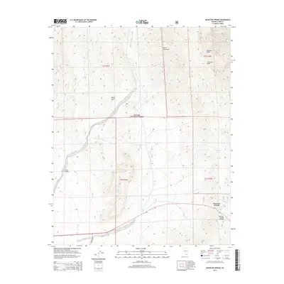 2014 Map of Mountain Springs, 2014 Print