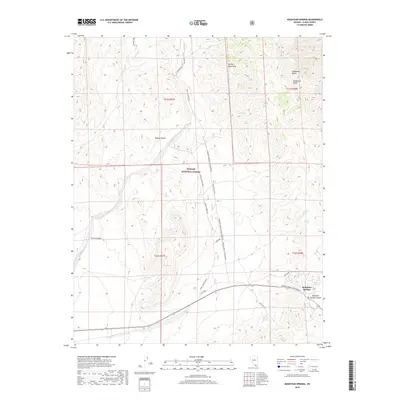 2018 Map of Mountain Springs, 2018 Print
