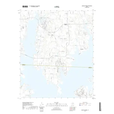 2019 Map of Mountain Springs, 2019 Print
