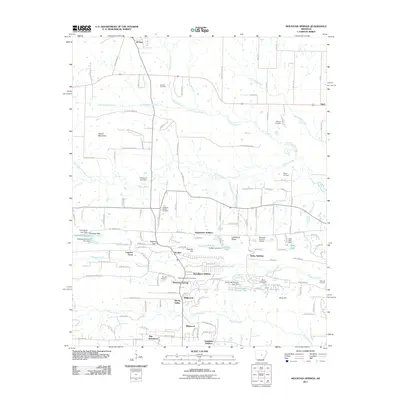 2011 Map of Mountain Springs, 2011 Print