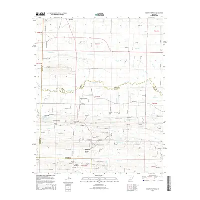 2014 Map of Mountain Springs, 2014 Print