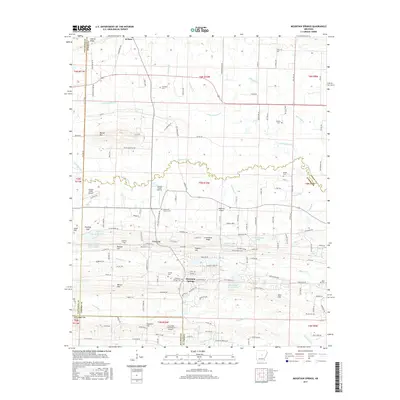 2017 Map of Mountain Springs, 2017 Print