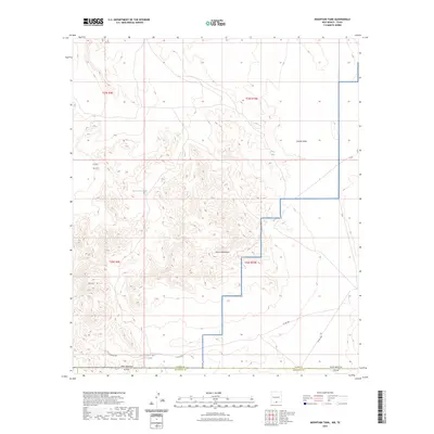 2023 Map of Mountain Tank, 2023 Print