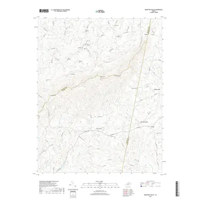 2019 Map of Mountain Valley, 2019 Print