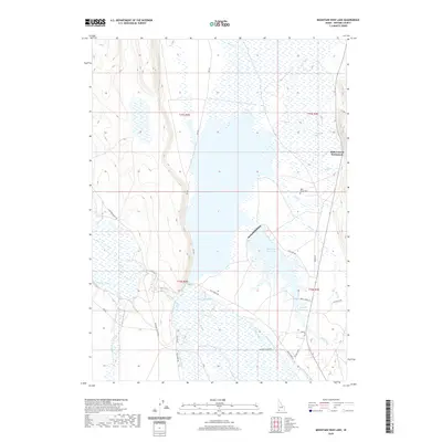 2020 Map of Mountain View Lake, 2020 Print
